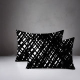 Riju Scratches 2 Sets Indoor/Outdoor Reversible Rectangular Pillow