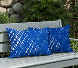 Riju Scratches 2 Sets Indoor/Outdoor Reversible Rectangular Pillow