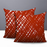 Riju Scratches 2 Sets Indoor/Outdoor Reversible Square Pillow