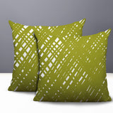 Riju Scratches 2 Sets Indoor/Outdoor Reversible Square Pillow
