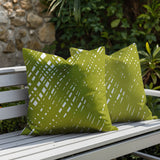 Riju Scratches 2 Sets Indoor/Outdoor Reversible Square Pillow