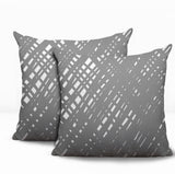 Riju Scratches 2 Sets Indoor/Outdoor Reversible Square Pillow