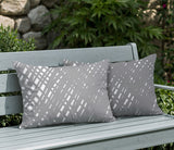Riju Scratches 2 Sets Indoor/Outdoor Reversible Rectangular Pillow
