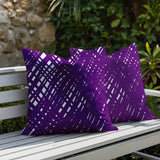 Riju Scratches 2 Sets Indoor/Outdoor Reversible Square Pillow