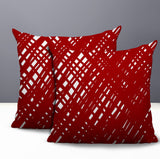 Riju Scratches 2 Sets Indoor/Outdoor Reversible Square Pillow
