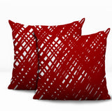 Riju Scratches 2 Sets Indoor/Outdoor Reversible Square Pillow
