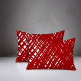 Riju Scratches 2 Sets Indoor/Outdoor Reversible Rectangular Pillow