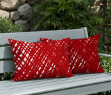 Riju Scratches 2 Sets Indoor/Outdoor Reversible Rectangular Pillow