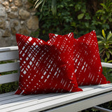 Riju Scratches 2 Sets Indoor/Outdoor Reversible Square Pillow
