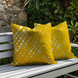 Riju Scratches 2 Sets Indoor/Outdoor Reversible Square Pillow