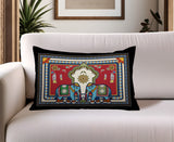 Rikita Elephant Reversible Indoor/Outdoor Rectangle Pillow