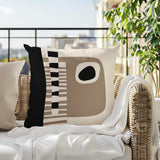 Rikka Abstract Reversible Indoor/Outdoor Square Pillow