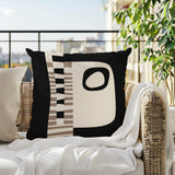 Rikka Abstract Reversible Indoor/Outdoor Square Pillow