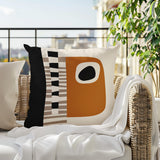 Rikka Abstract Reversible Indoor/Outdoor Square Pillow