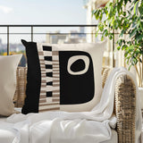 Rikka Abstract Reversible Indoor/Outdoor Square Pillow