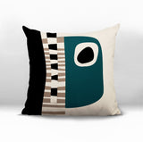 Rikka Abstract Reversible Indoor/Outdoor Square Pillow