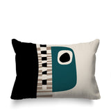 Rikka Abstract Reversible Indoor/Outdoor Rectangular Pillow