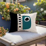 Rikka Abstract Reversible Indoor/Outdoor Rectangular Pillow