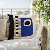 Rikka Abstract Reversible Indoor/Outdoor Square Pillow