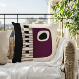 Rikka Abstract Reversible Indoor/Outdoor Square Pillow