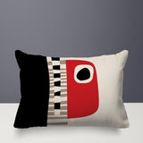 Rikka Abstract Reversible Indoor/Outdoor Rectangular Pillow