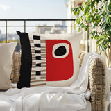 Rikka Abstract Reversible Indoor/Outdoor Square Pillow
