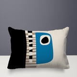 Rikka Abstract Reversible Indoor/Outdoor Rectangular Pillow
