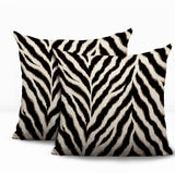Rio Zebra Print Indoor/Outdoor Reversible Square Pillow