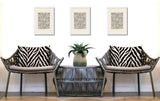 Rio Zebra Print Indoor/Outdoor Reversible Rectangular Pillow