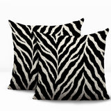 Rio Zebra Print Indoor/Outdoor Reversible Square Pillow