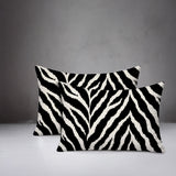 Rio Zebra Print Indoor/Outdoor Reversible Rectangular Pillow