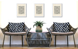 Rio Zebra Print Indoor/Outdoor Reversible Rectangular Pillow