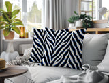 Rio Zebra Print Indoor/Outdoor Reversible Square Pillow