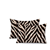 Rio Zebra Print Indoor/Outdoor Reversible Rectangular Pillow