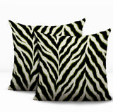 Rio Zebra Print Indoor/Outdoor Reversible Square Pillow