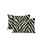 Rio Zebra Print Indoor/Outdoor Reversible Rectangular Pillow