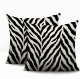 Rio Zebra Print Indoor/Outdoor Reversible Square Pillow