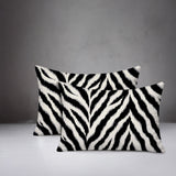 Rio Zebra Print Indoor/Outdoor Reversible Rectangular Pillow