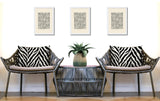 Rio Zebra Print Indoor/Outdoor Reversible Rectangular Pillow