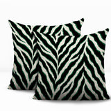 Rio Zebra Print Indoor/Outdoor Reversible Square Pillow