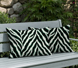 Rio Zebra Print Indoor/Outdoor Reversible Rectangular Pillow