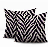Rio Zebra Print Indoor/Outdoor Reversible Square Pillow