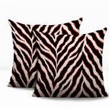 Rio Zebra Print Indoor/Outdoor Reversible Square Pillow