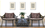 Rio Zebra Print Indoor/Outdoor Reversible Rectangular Pillow