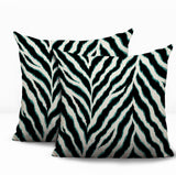 Rio Zebra Print Indoor/Outdoor Reversible Square Pillow