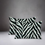 Rio Zebra Print Indoor/Outdoor Reversible Rectangular Pillow