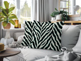 Rio Zebra Print Indoor/Outdoor Reversible Square Pillow