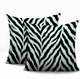 Rio Zebra Print Indoor/Outdoor Reversible Square Pillow