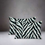 Rio Zebra Print Indoor/Outdoor Reversible Rectangular Pillow