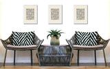 Rio Zebra Print Indoor/Outdoor Reversible Rectangular Pillow